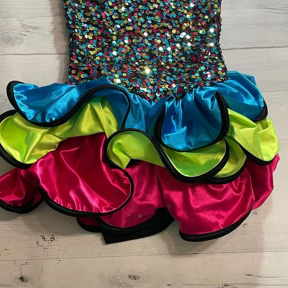 Weissman‎ girls skirted dance costume leotard child medium